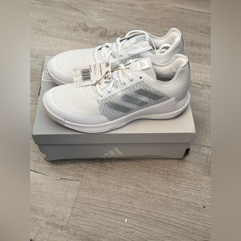 New Adidas Women's Crazyflight Indoor Volleyball Shoes size 10 1/2 W Cloud - Picture 5 of 12